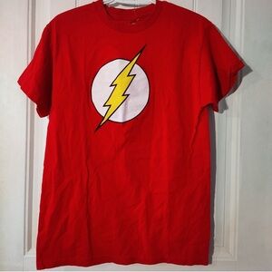Mens Bazinga The Flash DC Comics Shirt Medium